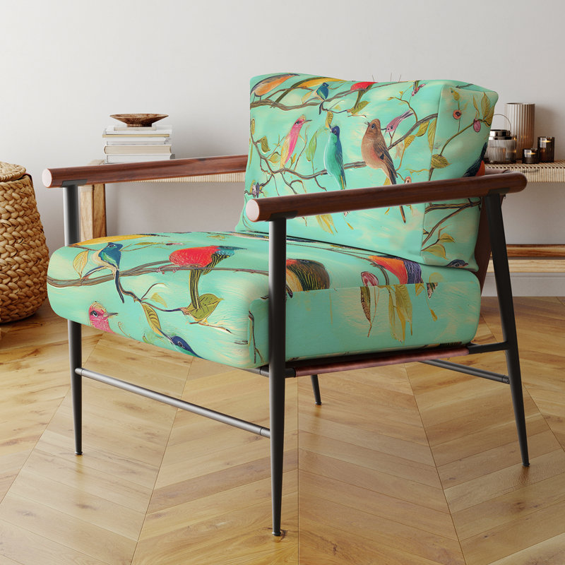 Chaise avec accoudoirs rembourrée Mailer, Noir, noir, noir, noir