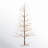 4 ft. Tall Snowy Brown Pre Lit Tree with Warm White LEDs