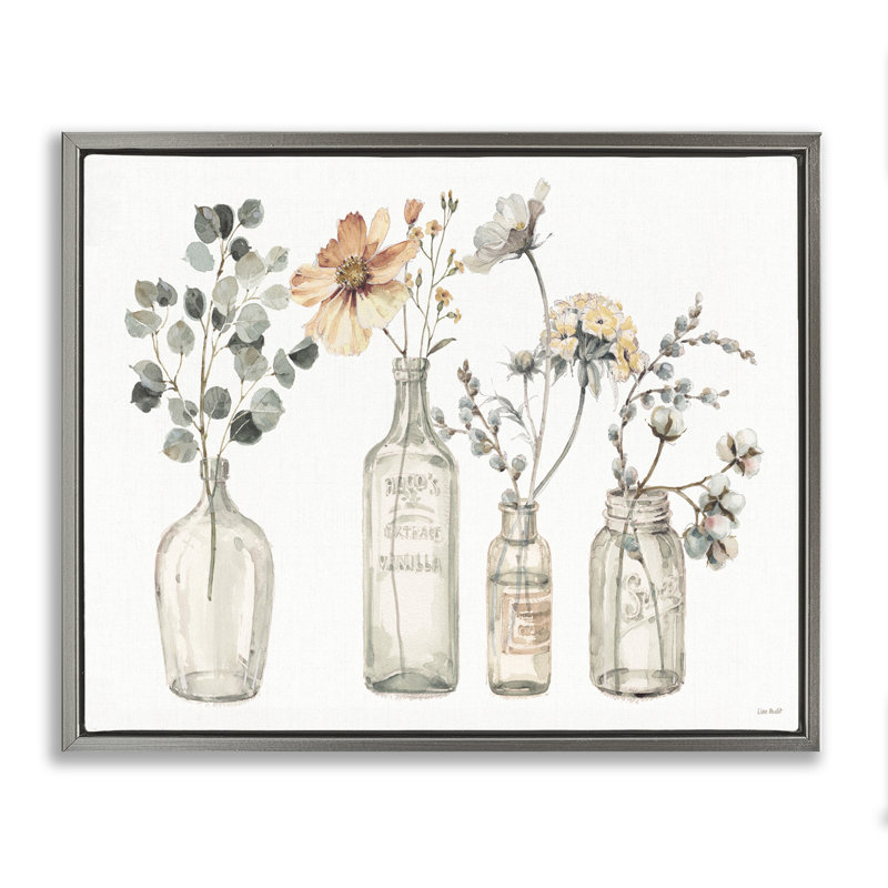 Art mural sur toile Floater, H 21 po x l 17 po, Cadre flottant gris lustré