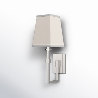 Camino Single Light Steel Dimmable Armed Sconce