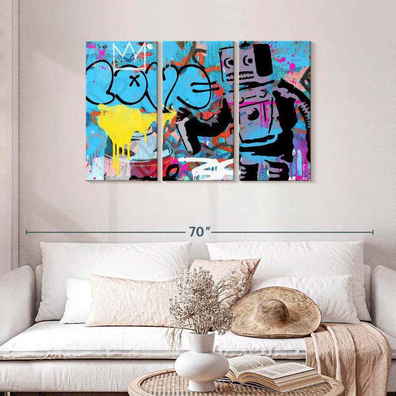 Tergel Love Robot, 28" H x 45" W