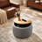 Round Storage Ottoman, 2 In 1 Function, Work As End Table And Ottoman-881974446