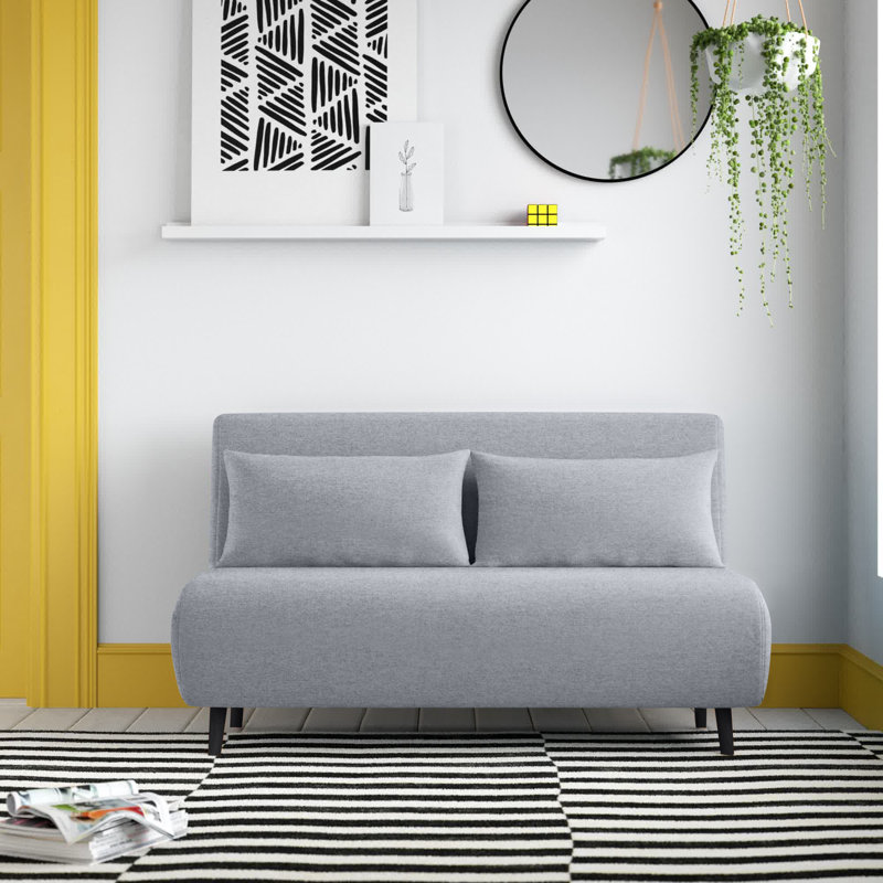 Etelvina 2 Seater Sofa Bed, Light Grey, 3