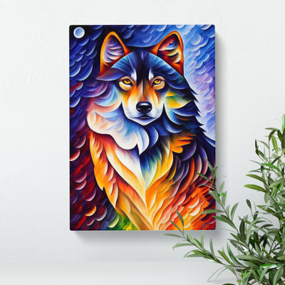 Wolf Portrait No.1 - Wrapped Canvas Print