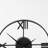 Oris Roman Numeral Metal Quartz Movement / Crystal Tabletop Clock in Black