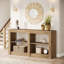 Console 59 po en bois avec 3 tablettes de rangement-330031986