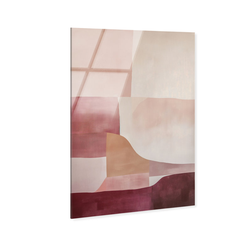 Ruby Dreams II High-Gloss Frameless Acrylic Glass Wall Art Abstract Print by Oliver Gal, Ready to Hang, 10 x 15, 15"H x 10"W