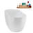 48" Streamline Soaking Freestanding Tub and Tray With Internal Drain-102285106