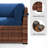 Yentin Wicker Loveseat with Cushions-650554573
