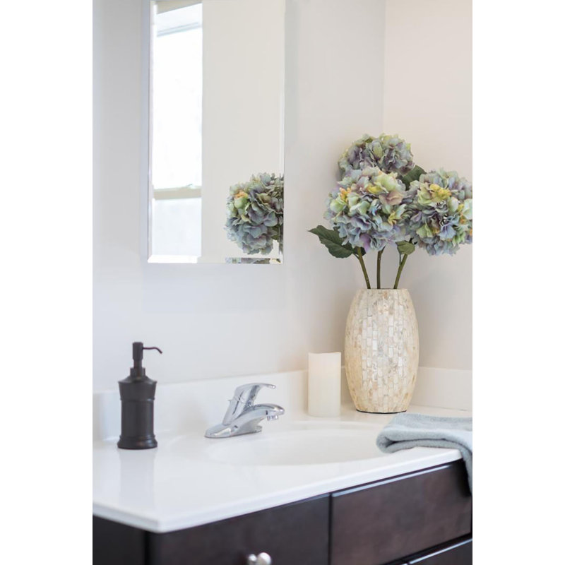 Scottville Residential Medicine Cabinet, 36" H x 16" W x 4.25" D, Recessed, Beveled Edge Mirror
