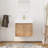 Samir 24'' Single Wall Mounted Bathroom Vanity with Resin Top, Floating Bathroom Vanity with 2 Soft Close Doors-1683680824