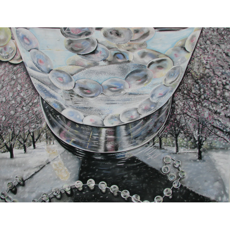 Effervescence Of The Spring Snow Painting by Nancy Staub Laughlin