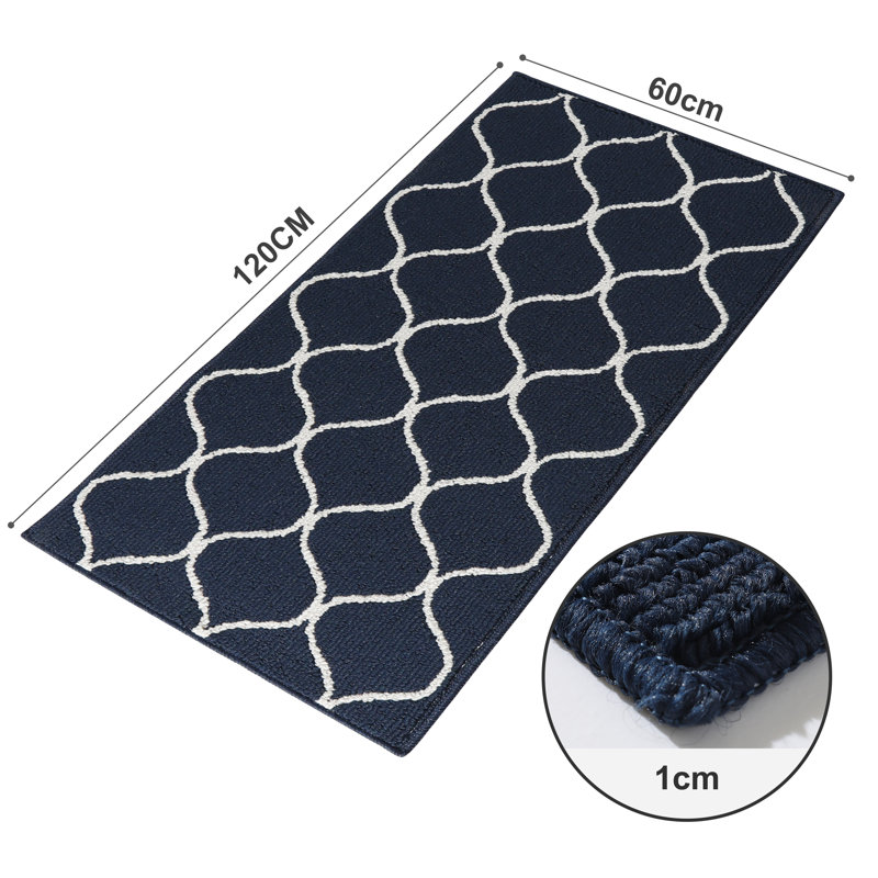 Non-Slip Kitchen Mat, Super Absorbent & Stain Resistant Washable Floor Rug for Kitchen, Laundry, Sink, Rectangle 24" x 48"