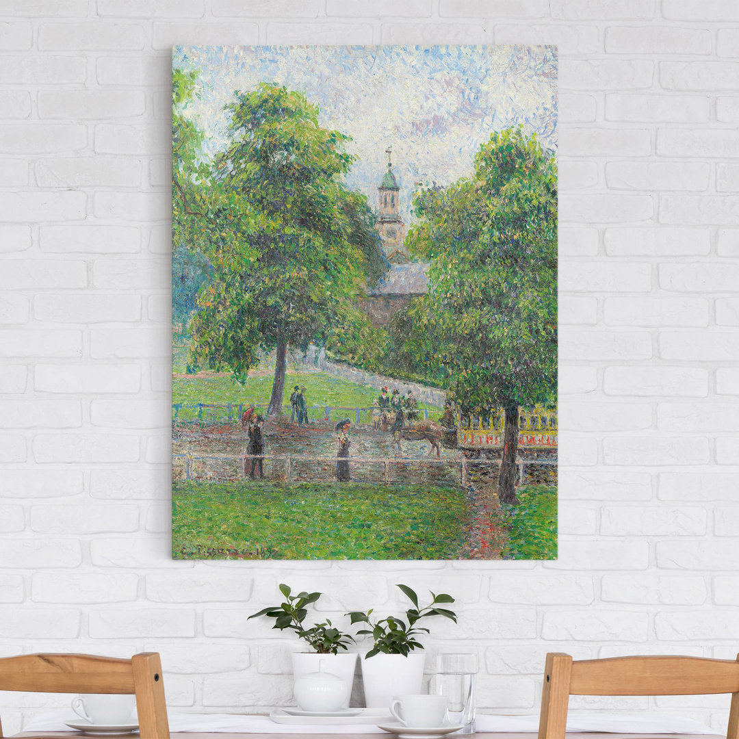 Leinwandbild Saint Anne''s Church, Kew, London von Camille Pissarro