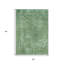 Tapis extérieur lavable abstrait vert sauge et menthe 5 pi x 8 pi