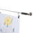 Locke Stainless Steel Adjustable Single Curtain Rod