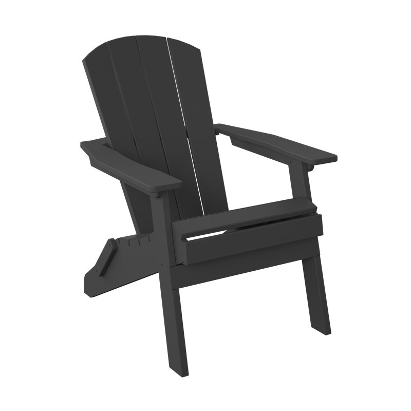  Adirondack pliant. Noir, Noir