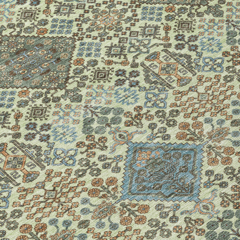 Machine Washable Indoor/Outdoor Chantille ACN2477 Global Rug, Celery, 8' x 10'