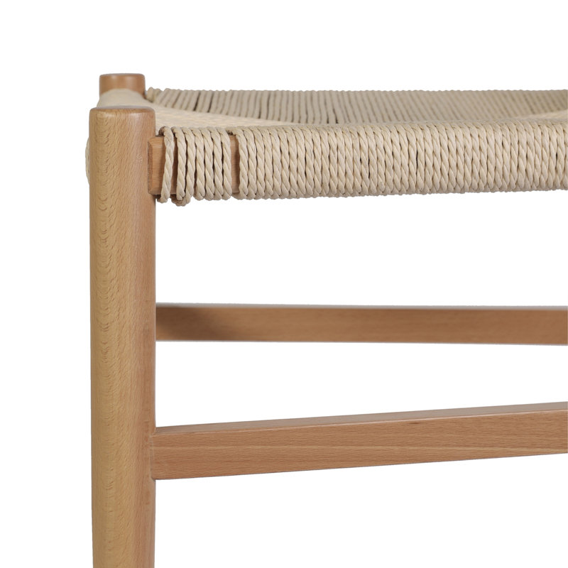 Commercial Y-Back Style Wood and Kraft Paper Stack Dining Chair, 1, Oak