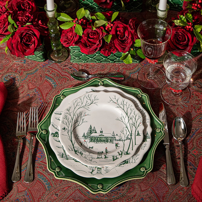 Country Estate Winter Frolic Dessert/Salad Plate