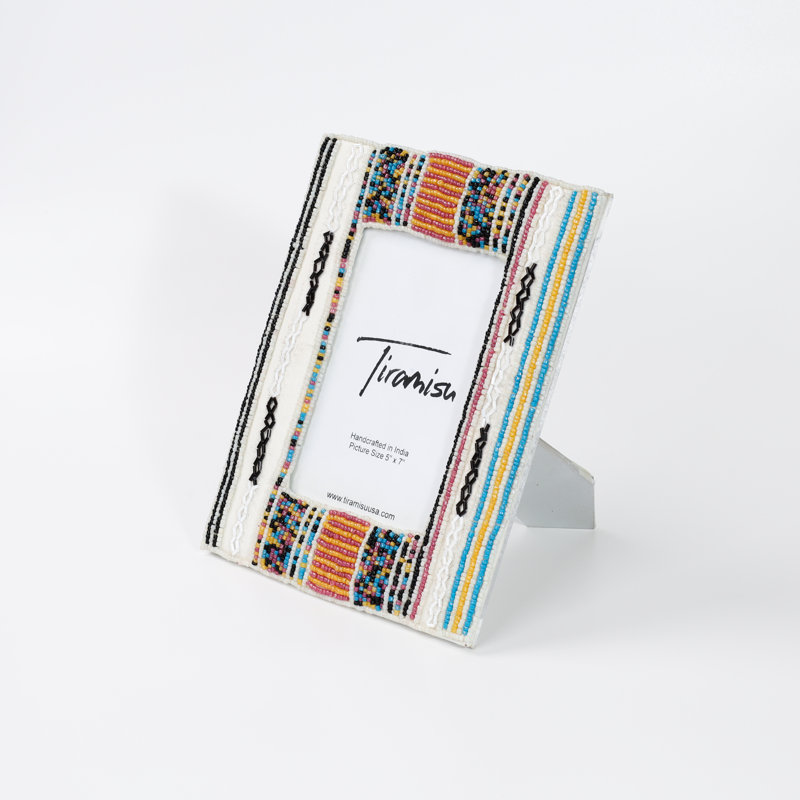 Tiramisu Monochrome Harmony Beaded 5 x 7 Picture Frame