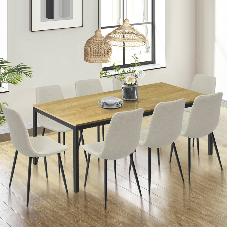 Tapscott 8 - Person Four Leg Dining Set