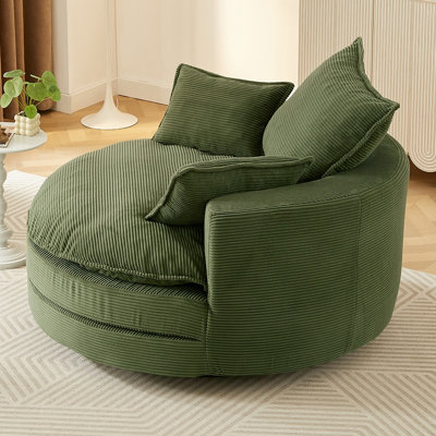 Fauteuil demi-tonneau d'appoint 57,5 po