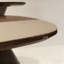 Ensemble de tables basses rondes en bois manufacturé rétro noyer