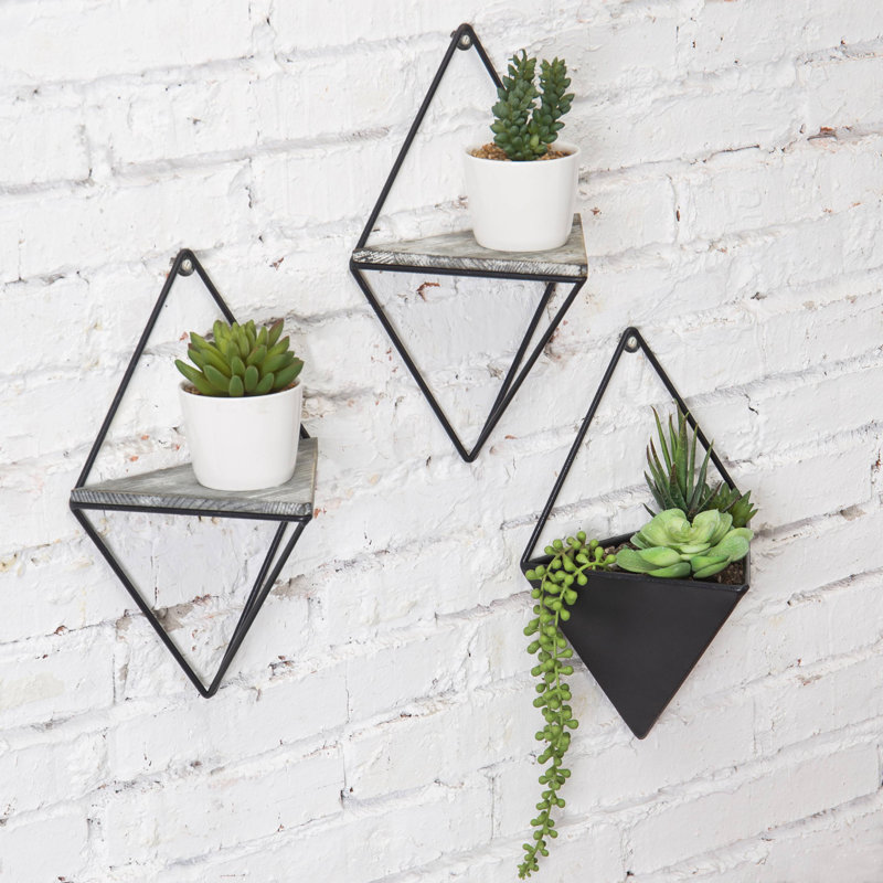 Triangle Metal Floating Shelf