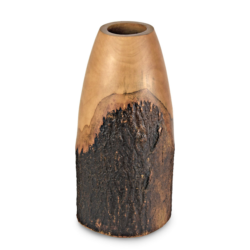Aleshia Handmade Wood Table Vase