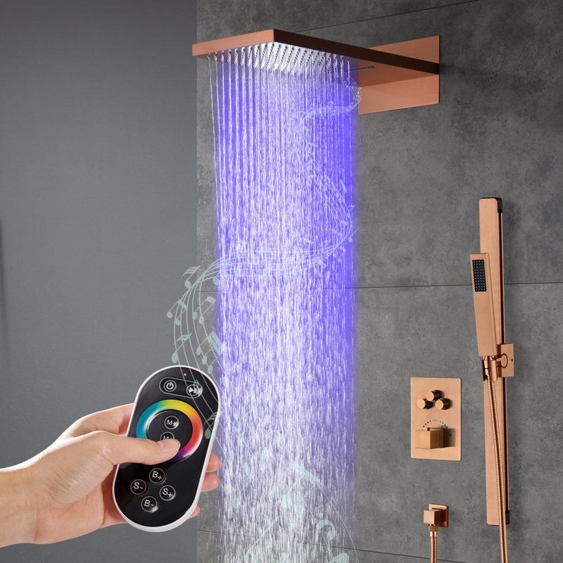 All-In-One Kit with Rough in-Valve, Rose Gold
