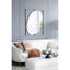 Miroir coquelicot 30x1x40 "en métal doré