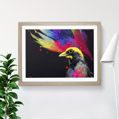 Desirable Crow Bird Abstract - Single Picture Frame Painting
