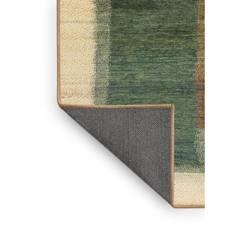 Tapis brun/rouge/gris zone contemporaine, Rectangle 4 pi x 6 pi