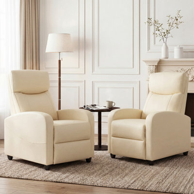 Canapé inclinable, fauteuil de massage, fauteuil oscillant avec repose-pieds et haut dossier
