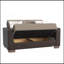 Causeuse convertible rembourrée avec rangement, chenille en polyuréthane beige / brun-1215178161-1215178173