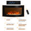 Axel Wall Mounted Fireplace Curved Glass Slimline-15527603