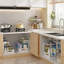 Organisateur sous évier, étagère coulissante à 2 niveaux avec rangement pour armoire de cuisine, blanc, paquet de 2