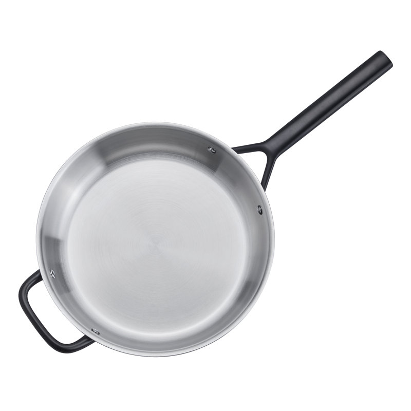 ZWILLING Milano Stainless Steel 4-Qt Stainless Steel Saute Pan With Helper Handle And Lid