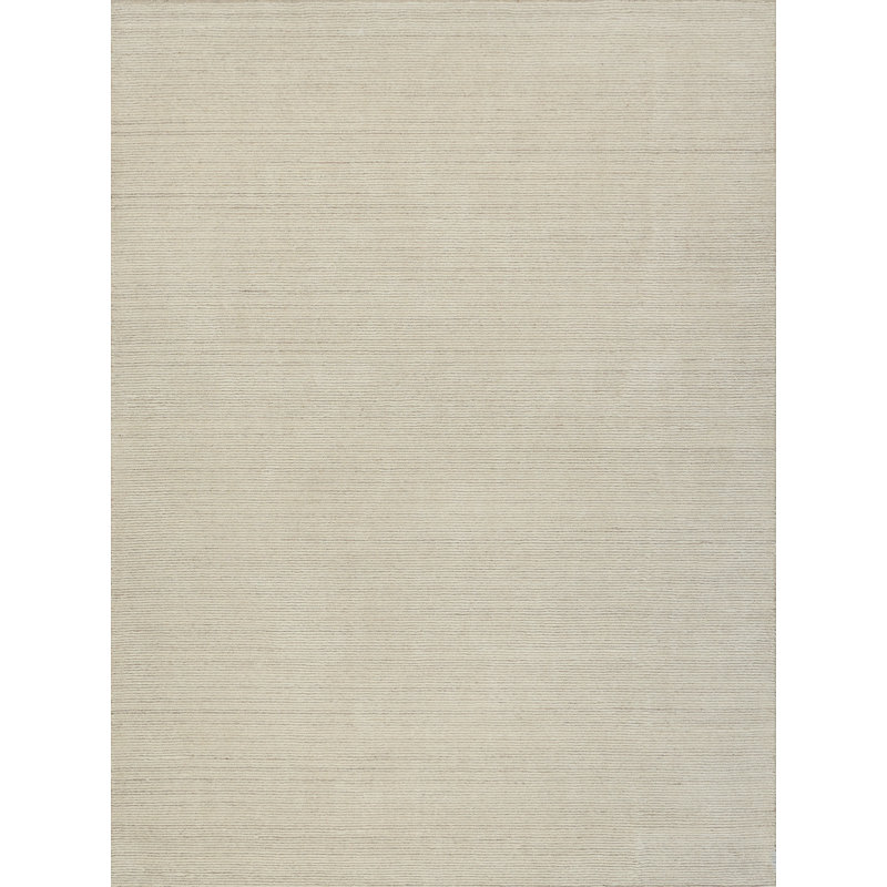 Benton Hand Tufted New Zealand Wool Natural Beige/Ivory Area Rug, 10'X14'