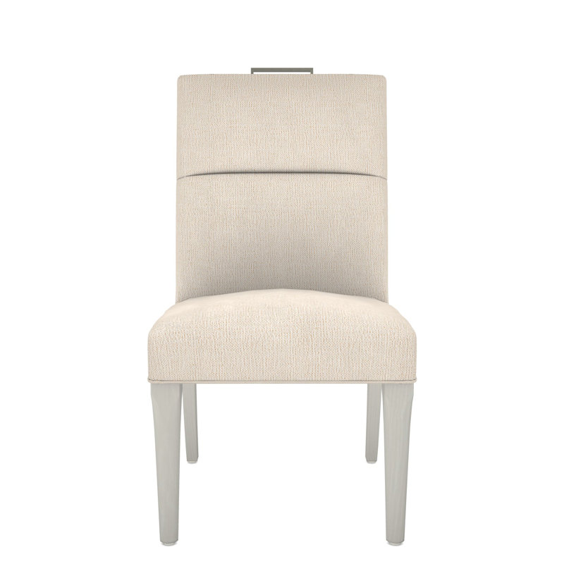 Thom Filicia Home Fabric Tight Back Side Chair, Wrenn, Nomad Sand