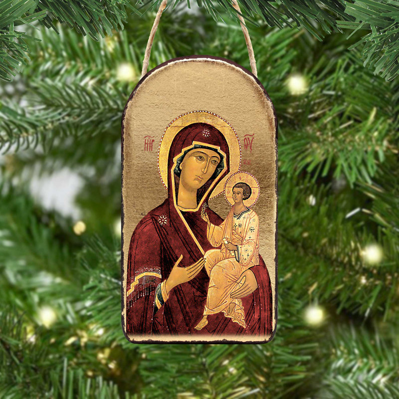 Vierge Marie - peinture sur bois