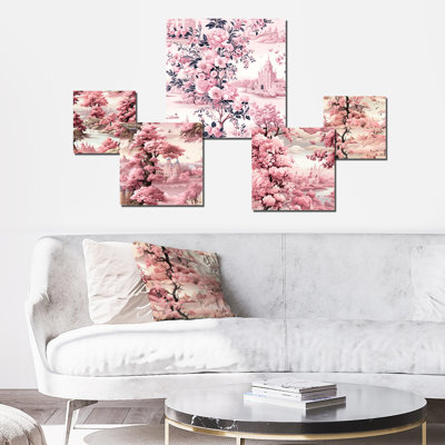 Retta - Floral Wall Art Set Of 5