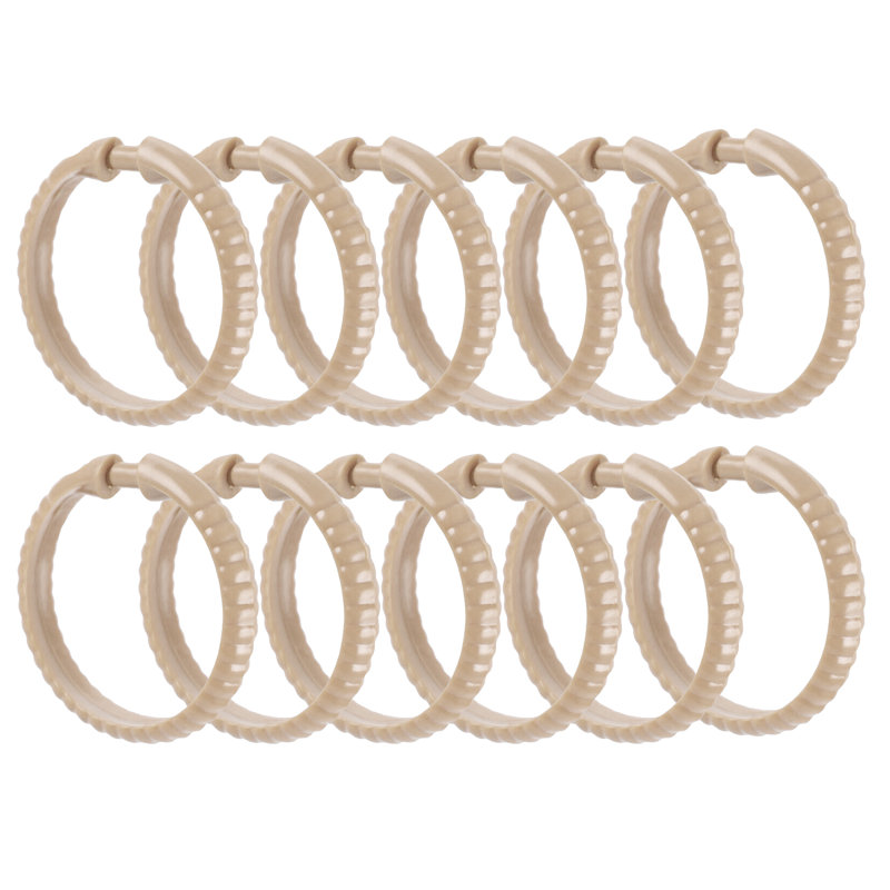 Crochet en plastique pour rideau de douche, Beige