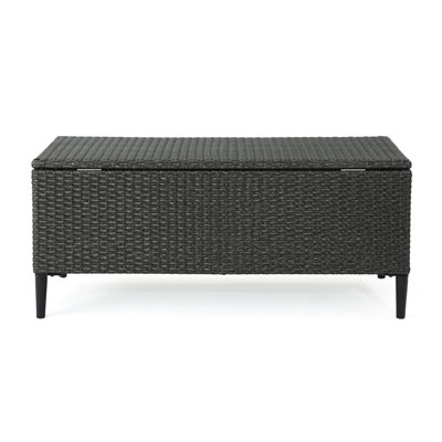 Unité de rangement extérieure grise pour les articles de service de piscine et de plage