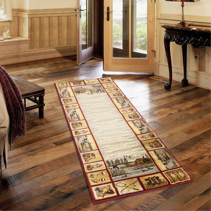 Tapis multicolore, Rectangle 7 pi 10 po x 10 pi 3 po