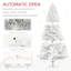 Arbre de Noël artificiel non éclairé de 9 pieds de haut avec 2132 pointes de branches, conception à ouverture automatique et base en acier pour un décor des Fêtes facile-118094917