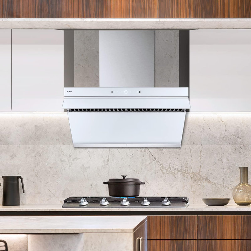 FOTILE White Glass 36" Under-Cabinet Range Hood with Motion Activation