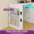 LED Modern Makeup Vanity Table Adjustable Cabinet With 6 Drawers And Power Outlets-447208903