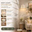 154.8cm Cerused/Limed Arched Floor Lamp Set